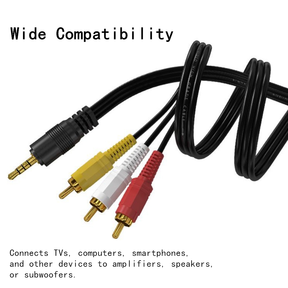 Kabel audio-wideo 3,5 mm do 3  – Home Cinema Tv recenzja i cena